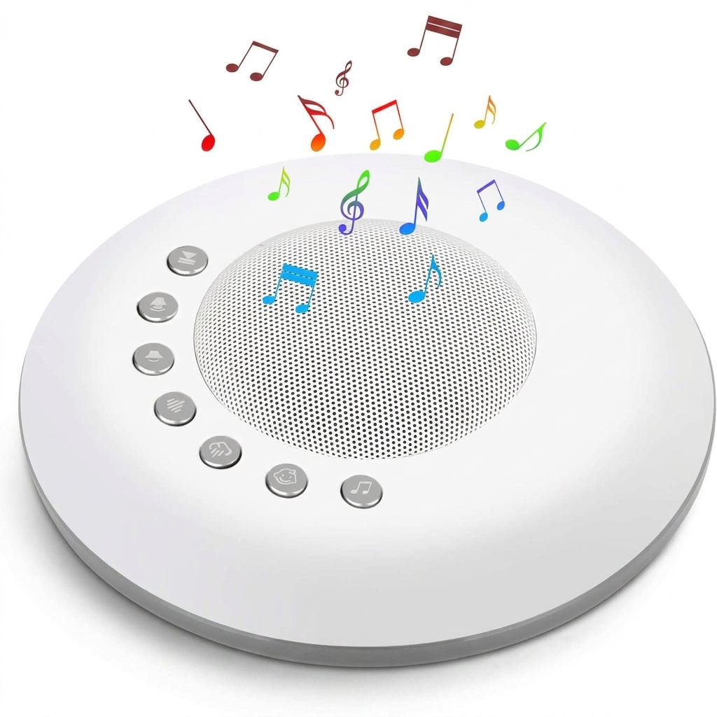 Portable Baby White Noise Machine — 28 Soothing Sounds, USB‑C Rechargeable, Timer & Memory