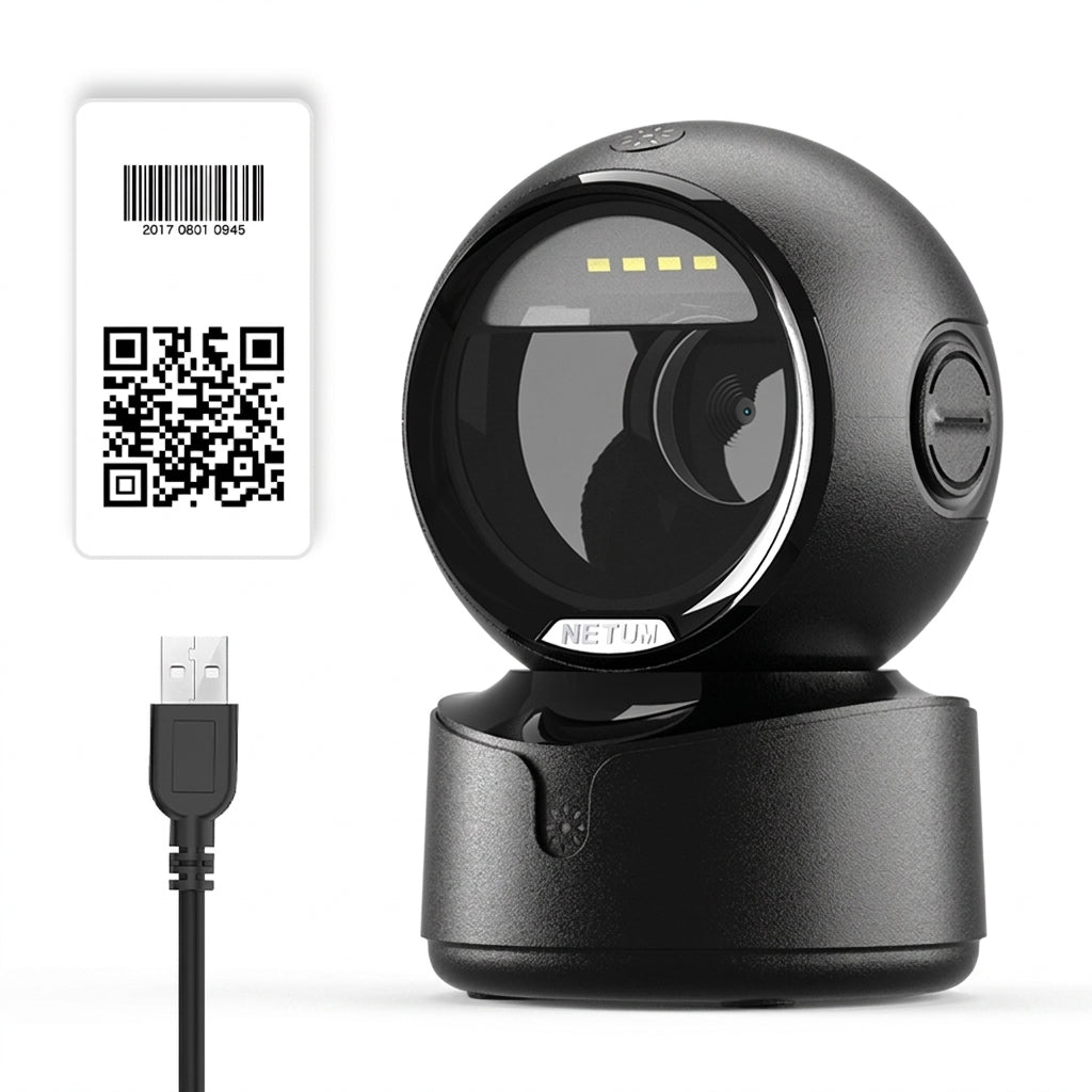 NT‑A5 Desktop 2D QR Barcode Scanner – Hands‑Free Omnidirectional USB