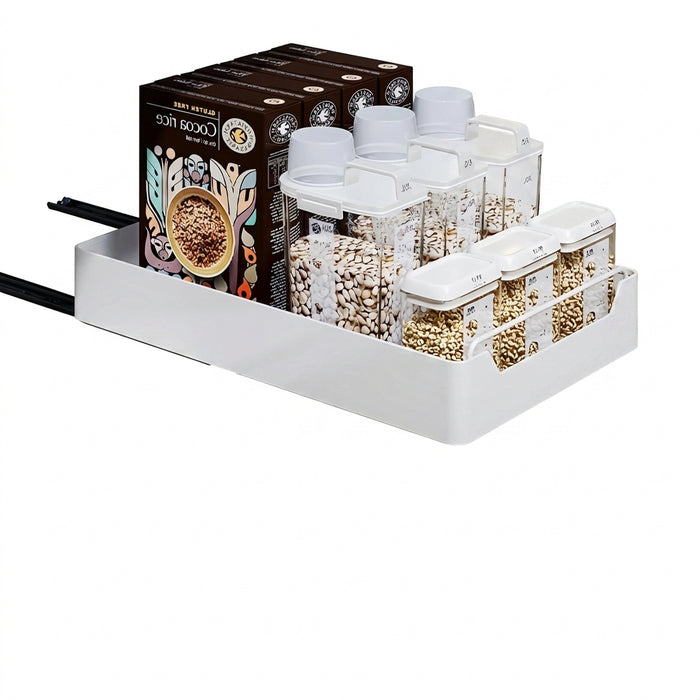 Under-sink Pull-out Drawer Organiser – No-drill Sliding Storage Rack for Kitchen & Bathroom