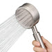 3-Piece Boosted 5-Speed Handheld Shower Set — Large Water Outlet, Chrome-Plated