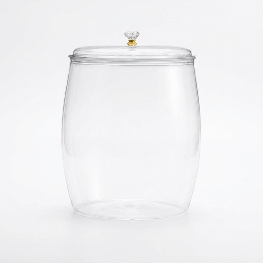 Multi‑functional Lidded Storage Jar — 2.2L to 18L Clear Acrylic
