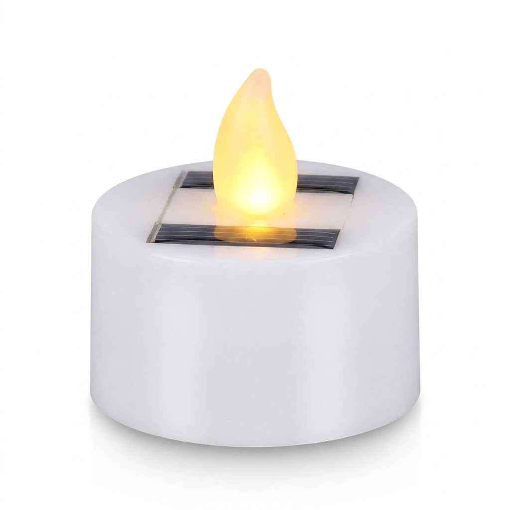 Solar LED Flameless Candle — Waterproof Outdoor Night Light for Parties