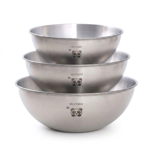 304 Stainless Steel Mixing & Salad Bowl with Measuring Lines — Large Capacity