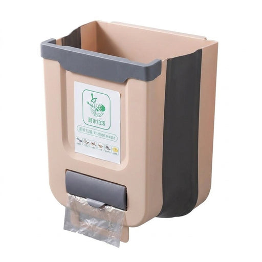 Collapsible Hanging Kitchen Bin — Cabinet Door & Wall Mounted, 7L/10L