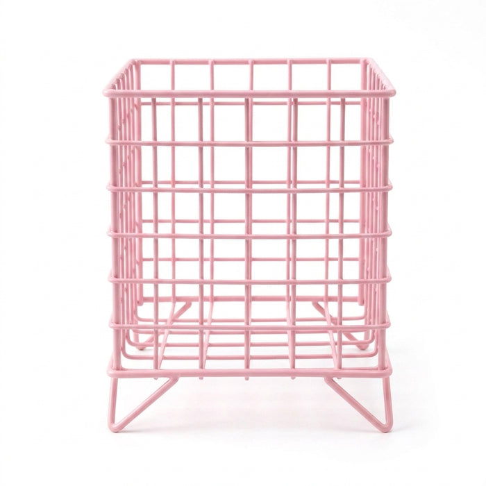 Square Coffee Pod Holder — Large Capacity Iron Capsule Storage