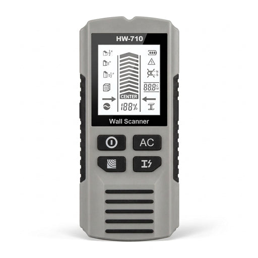 6-in-1 Digital Wall Scanner with LCD – Stud, Metal and Live Wire Detector