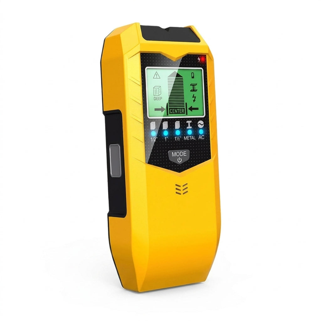 5-in-1 Electronic Wall Detector for Wood, Metal and Live AC Wires