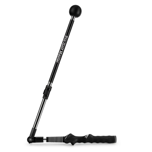 Folding Golf Swing Trainer with Adjustable Length and Angle for Left- or Right-Handed Golfers