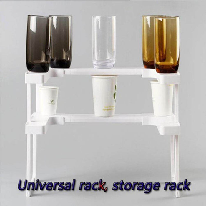 2 Layer Adjustable Spice Rack Organizer