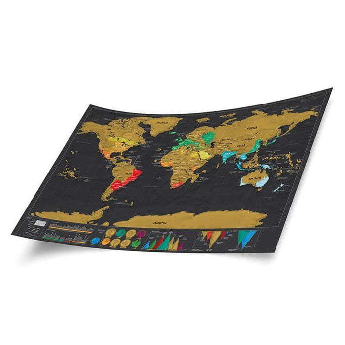 Deluxe Scratch Off World Travel Map