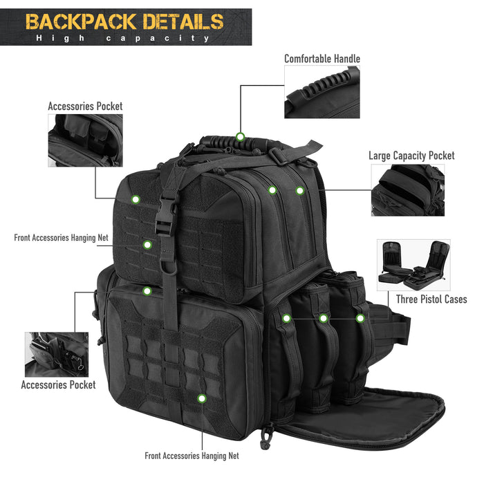 Secure Tactical Backpack - Optimized for all Tactial Carrying and Transport Needs